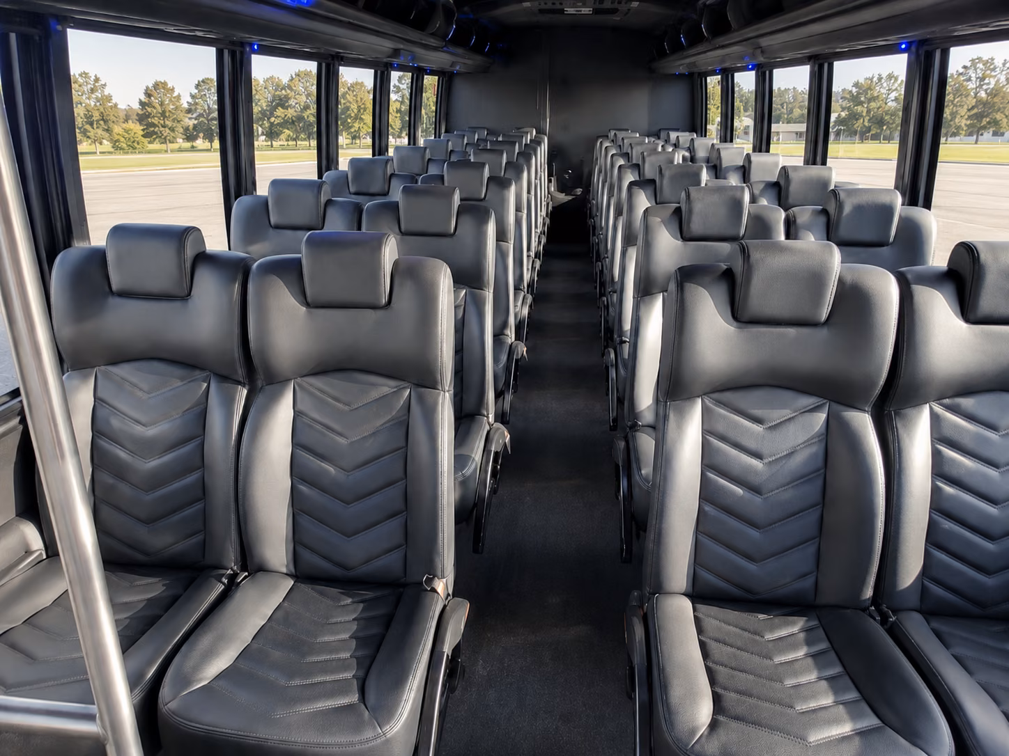 15 passenger minibus interior