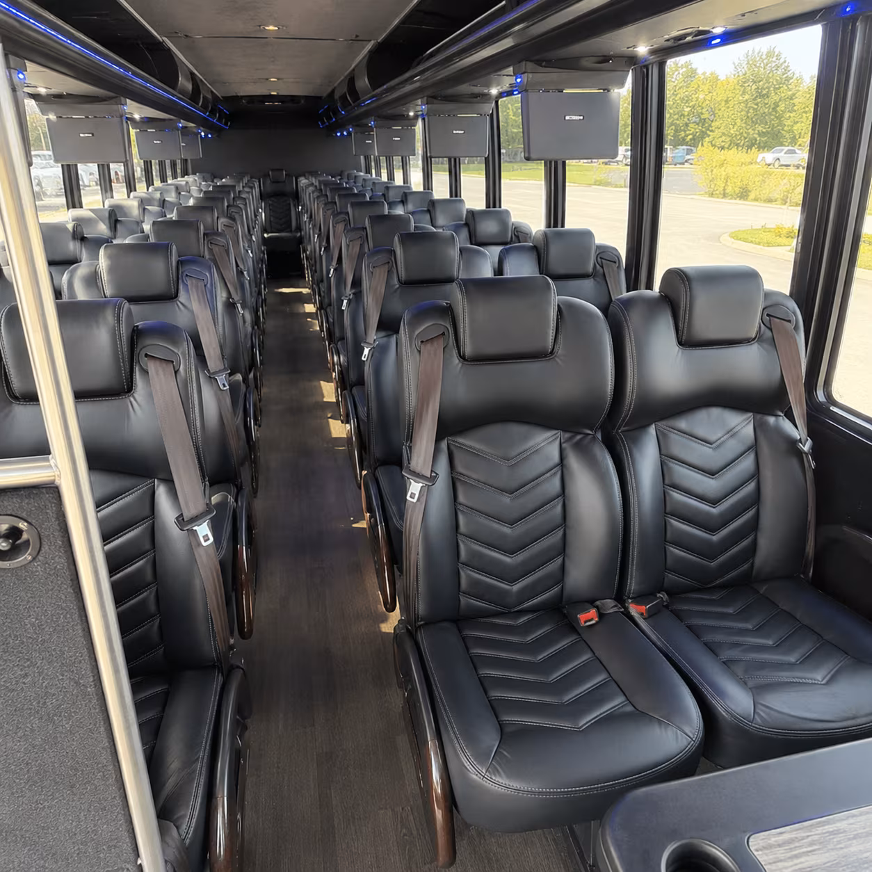 28 passenger minibus interior