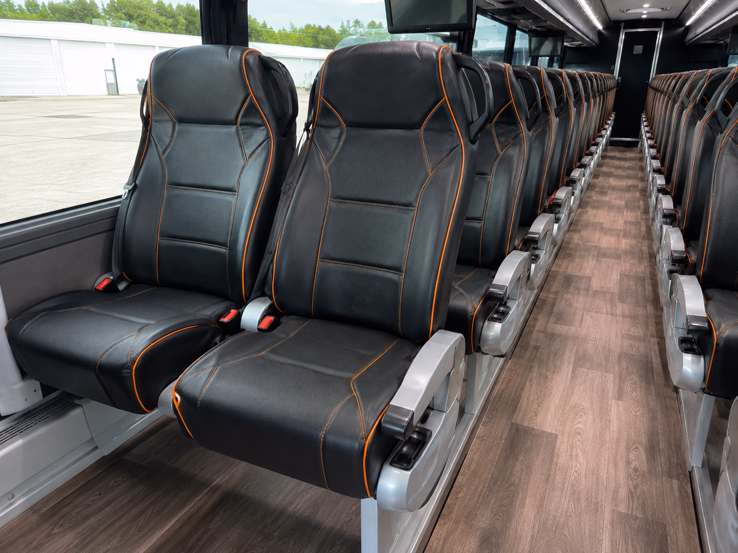 irvine charter bus inside