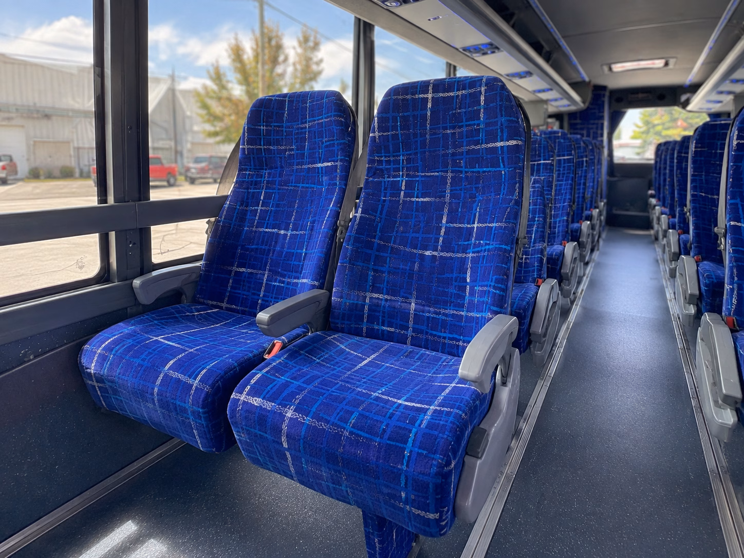 irvine charter bus rental interior