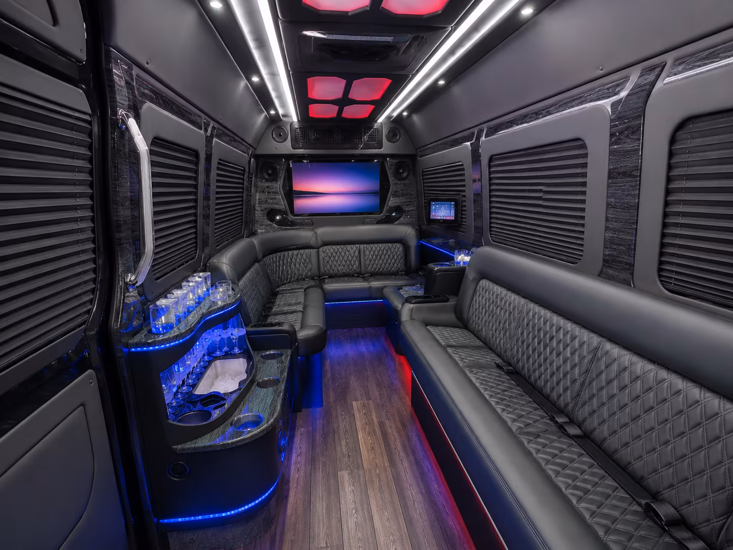irvine corporate event transportation onboard seating
