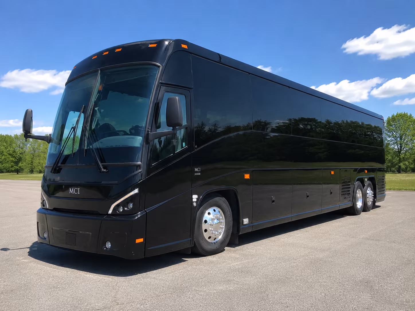 rent a bus from university high and woodbridge high to newport beach venues